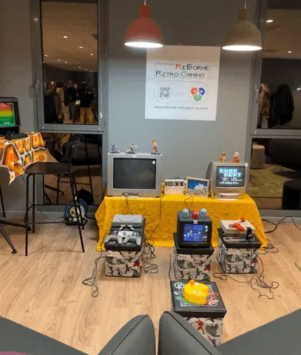 Corner rétrogaming entreprise